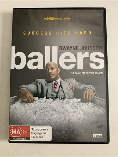 Ballers : Season 2 (DVD, 2016, 2-Disc) Dwayne Johnson Region 4