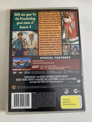 The Dukes of Hazzard : Season 4 (DVD, 1982, 5-Disc) Region 4