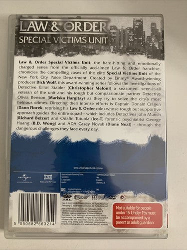 Law and Order Special Victims Unit : Season 5 (DVD, 2003, 6-Disc) Region 4