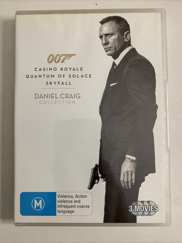 007 Casino Royale / Quantum of Solace / Skyfall (DVD, 2013) Daniel Craig Region4