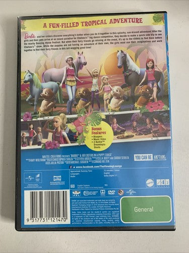 Barbie & Her Sisters in the Puppy Chase (DVD, 2016) Animation Region 4