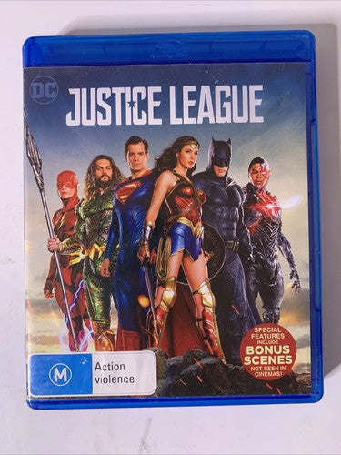 Justice League (Blu-ray, 2017) Amber Heard, Amy Adams, Ben Affleck Region B