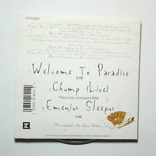 Green Day – Welcome To Paradise (CD, 1994) Australia 9362418242
