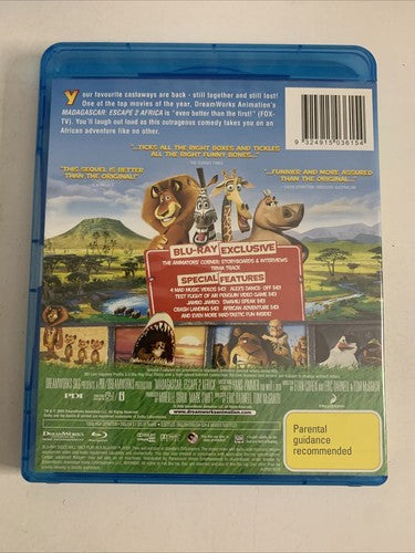 Madagascar: Escape 2 Africa (Blu-ray, 2008) Region B