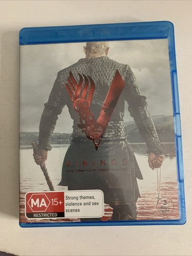 Vikings : Season 3 (Blu-ray, 2015, 4-Disc) Region B