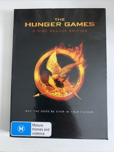 The Hunger Games (Deluxe Edition, DVD, 2011, 3-Discs) Jennifer Lawrence Region 4