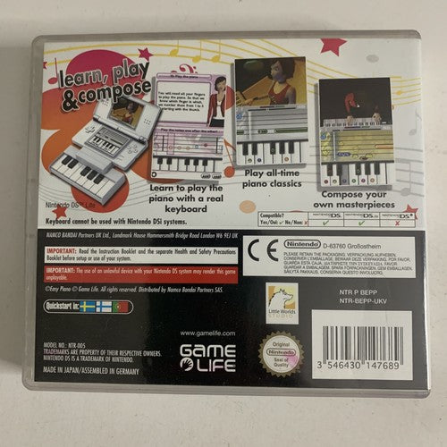 Easy Piano Nintendo DS Game