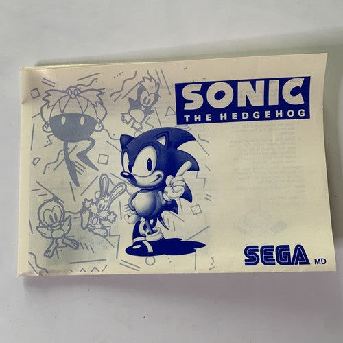 Sonic The Hedgehog Sega Mega Drive PAL 1988 Game Complete