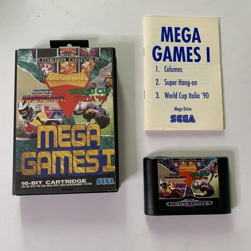 Mega Games I: Columns / Super Hang-on / World Cup 90 Sega MegaDrive PAL Complete