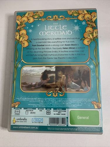 Faerie Tale Theatre: The Little Mermaid (DVD, 1984) Helen Mirren All Regions