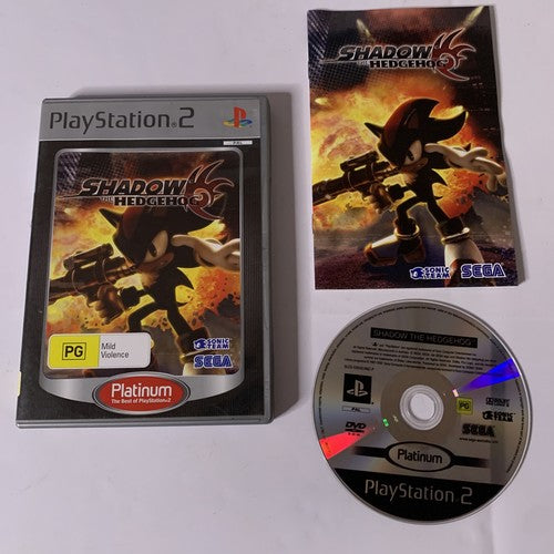 Shadow The Hedgehog PS2 Sony PlayStation 2 PAL SEGA Game Complete