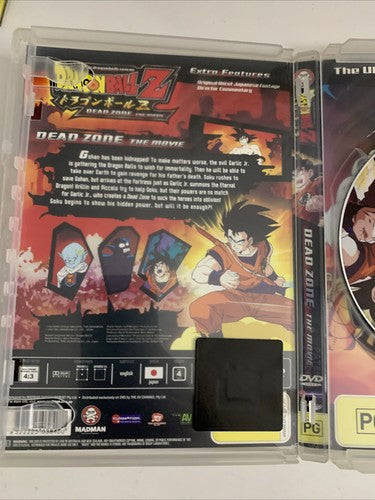 Dragon Ball Z: Dead Zone Uncut (DVD, 1999) Anime Movie Region 4