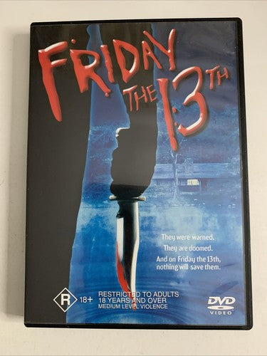 Friday The 13th (DVD, 1980) Kevin Bacon Horror Film Region 4 NEW