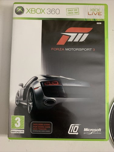 Forza Motorsport 3 Microsoft XBOX 360 PAL Car Racing Game Complete