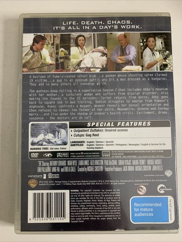 ER: The Complete Season 7 (DVD, 1999, 6-Disc) Region 4