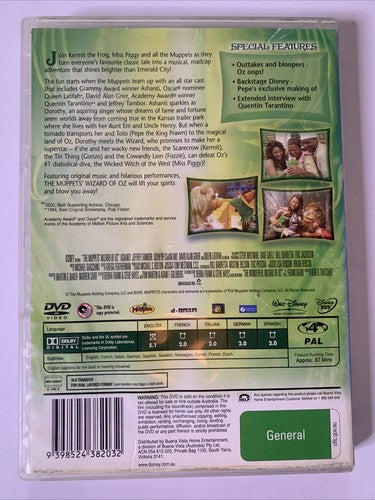 The Muppets Wizard Of Oz (DVD, 2005) Ashanti, Queen Latifah, Quentin Tarantino