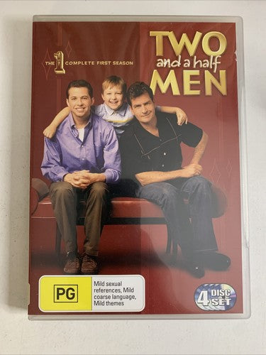 Two and a Half Men : Season 1 (DVD, 2003, 4-Disc) Charlie Sheen  Region 4