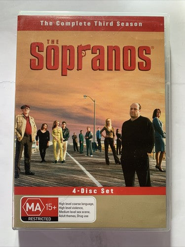 The Sopranos : Season 3 (DVD, 2002, 4-Disc) Region 4