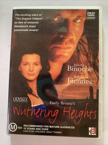 Wuthering Heights (DVD, 1993) Juliette Binoche, Ralph Fiennes Region 4