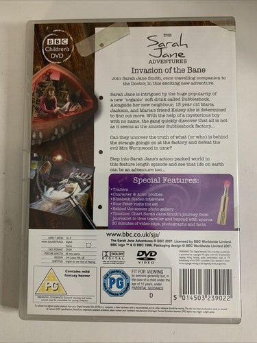 The Sarah Jane Adventures: Invasion Of The Bane (DVD, 2007) Region 4 &2