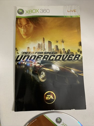 Need For Speed Undercover  Microsoft XBOX 360 PAL Racing Game Complete