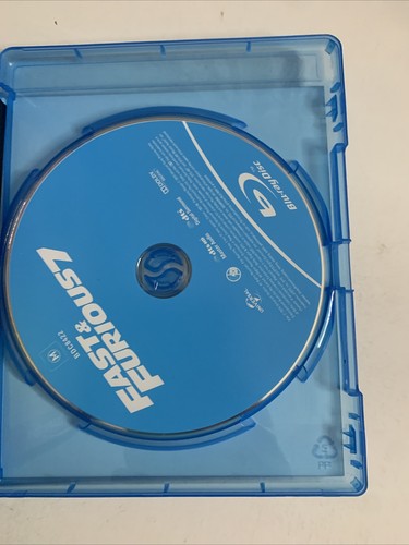 Fast & Furious 7 (Blu-ray, 2015) Dwayne Johnson, Vin Diesel, Paul Walker RegionB