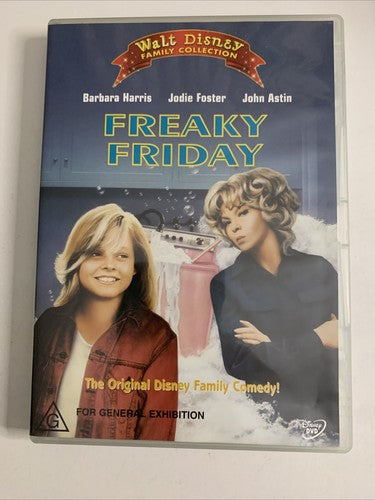 Freaky Friday (DVD, 1977) John Astin, Jodie Foster, Barbara Harris Region 4
