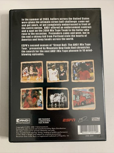 Street Ball: The And 1 Mix Tape Tour Season 2 (DVD, 2004) Basketball All Regions