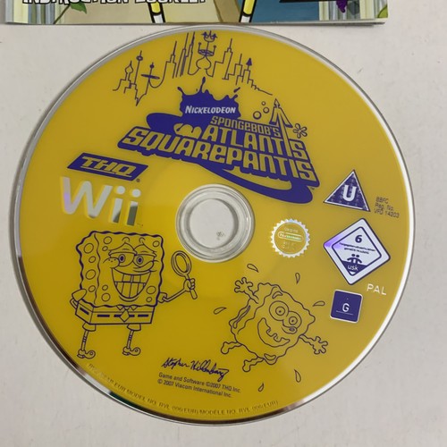 SpongeBob's Atlantis SquarePants Nintendo Wii PAL 2007 Game Complete
