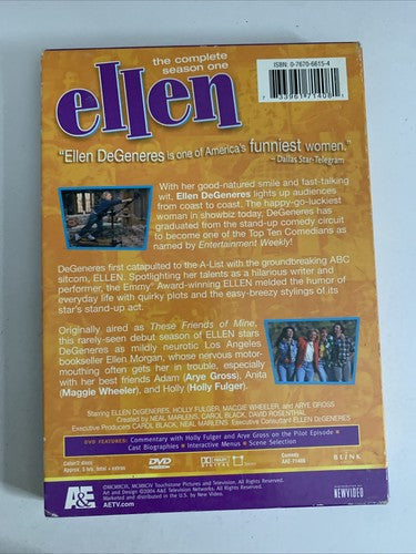 Ellen: Season 1 (DVD, 2-Disc) Comedy Sitcom All Regions