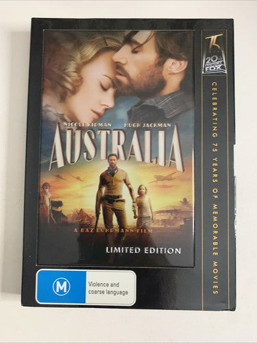 Australia (Limited Edition, DVD, 2008) Hugh Jackman, Nicole Kidman Region 4