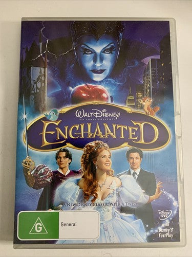 Disney Enchanted (DVD, 2007) Amy Adams, Patrick Dempsey, Susan Sarandon Region 4