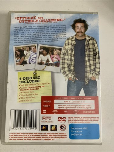 My Name Is Earl : Season 2 (DVD, 2006, 4-Disc) Jason Lee Comedy Region 4