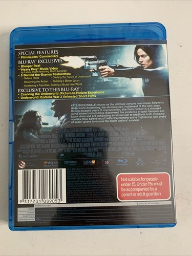 Underworld Awakening (Blu-ray, 2012) Kate Beckinsale All Regions