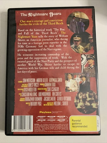 The Nightmare Years (DVD, 1989) Complete Mini Series Sam Waterman Region 4