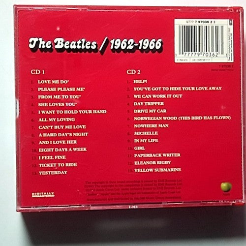 The Beatles – 1962-1966 (CD, 2-Disc) Australia 0777 7 97036 2 3