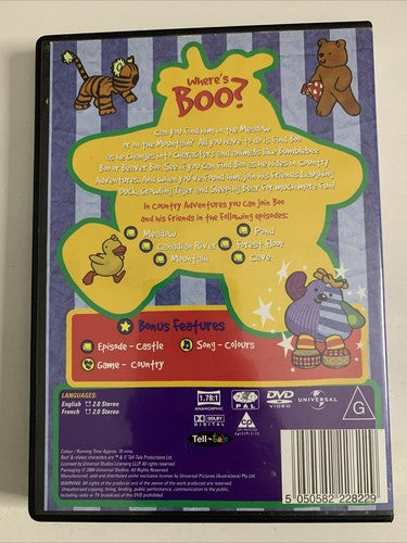 Boo! Country Adventures : Vol 2 (DVD, 2003) Animation Region 4