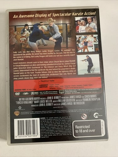 Forced Vengeance (DVD, 1982) Chuck Norris, Mary Louise Weller  Region 4