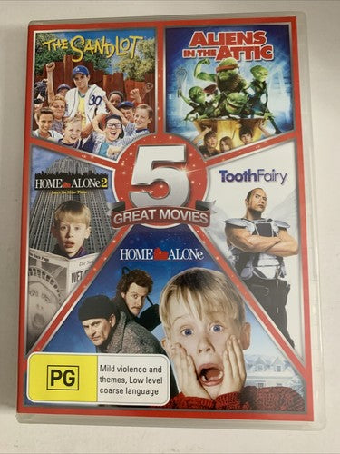 Tooth Fairy / Aliens in the Attic/ Home Alone 1 & 2 / The Sandlot (DVD) Region 4