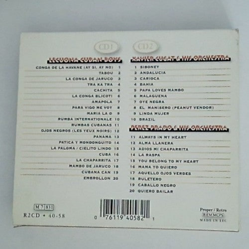 Rumbas & Congas (Under A Havana Moon) 40 Hot Latin Dances (CD, 1998, 2-Disc)