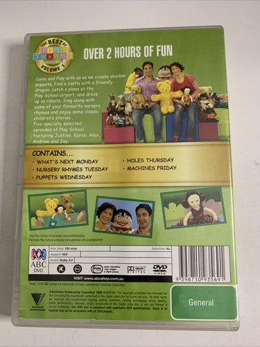 The Best Of Play School: Come And Play Volume 1 (DVD) Region 4