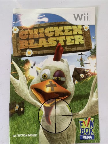 Chicken Blaster Nintendo Wii PAL Shooter Game Complete