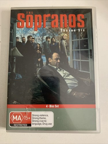 The Sopranos : The Complete Season 6 (DVD, 2004, 4-Disc) Region 4