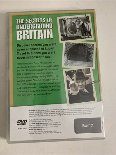The Secrets Of Underground Britain: Wartime Secrets (DVD, 2008) All Regions NEW