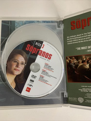 The Sopranos : The Complete Season 6 (DVD, 2004, 4-Disc) Region 4