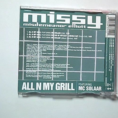 Missy Elliott, MC Solaar – All N My Grill (CD, 1999) Australia 7559637422