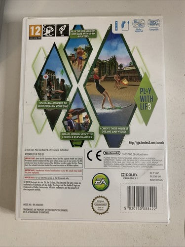 The Sims 3 Nintendo Wii PAL Game Complete