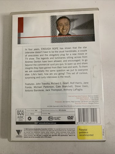 Enough Rope with Andrew Denton: Screen Stars (DVD, 2006) Region 4
