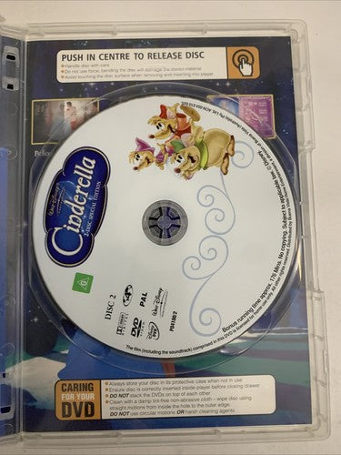 Cinderella (Special Edition, DVD, 1950, 2-Disc) Disney Animated Movie Region 4