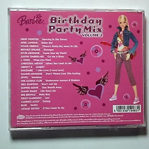 Various – Barbie Birthday Party Mix Volume 2 (CD, 2004) Australia BARBIECD08